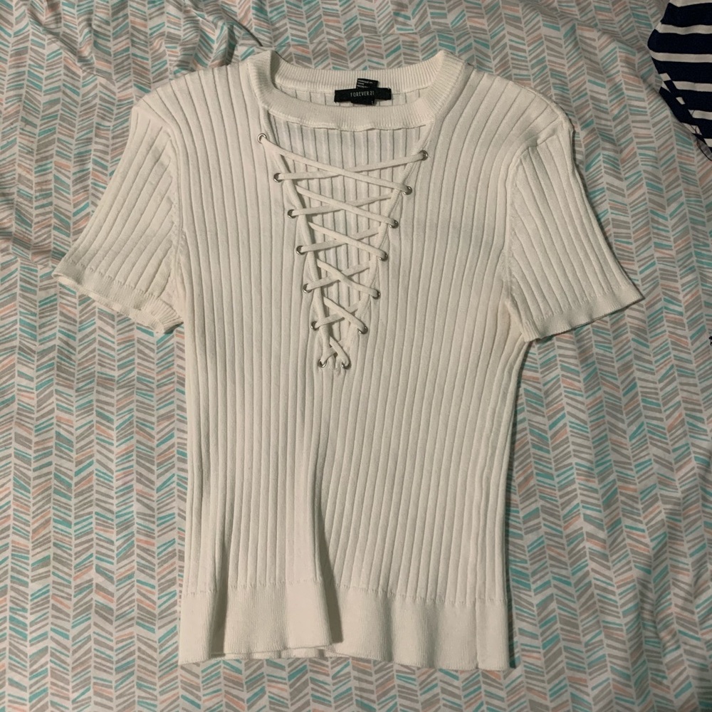 white top